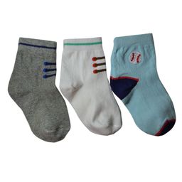 Footprints Organic Cotton Football Socks Pack Of 3 - Multi Colour-image-56