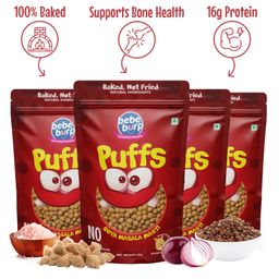Bebe Burp Grandma's Super Puffs Soya Masala Masti Pack Of 4 - 35 gms each-image-137