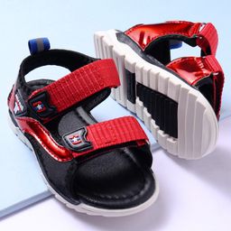 Cute Walk by Babyhug Sandals - Red-image-2