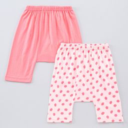 Earth Conscious Combo Pack Of 2 Polka Dotted Diaper Pants - Peach-1