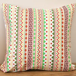 Crown of Poppies Cotton Square Cushion Covers-picture-0