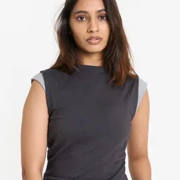 SIX5SIX Unisex Round Neck Sleeveless Regular Fit Casual T-Shirt-image-15