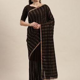 Moda Rapido Embellished Border Saree With Blouse Piece-picture-11