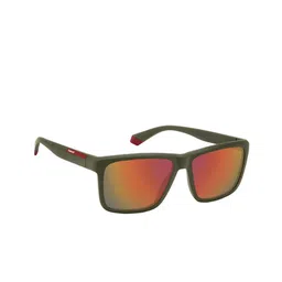 Polaroid Men UV Protected Lens Full Rim Rectangle Sunglasses image 5
