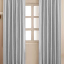 HOMEMONDE White 2 Pieces Black Out Door Curtains-image-48