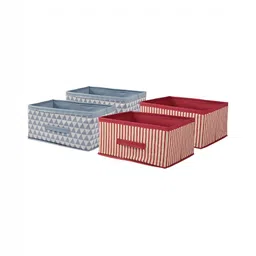 Aura Pink Set of 4 Regular Drawer Organiser Organisers-0