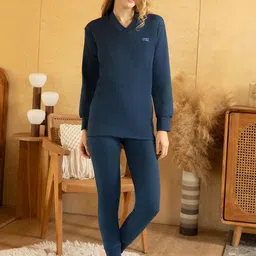 Lux Cottswool Cotton V-Neck Thermal Set-image-41