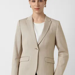 Van Heusen Woman Textured Single Breasted Formal Blazer-image-13