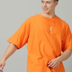 SLOWLORIS Men Graphic Printed Round Neck Oversized T-shirt-image-79