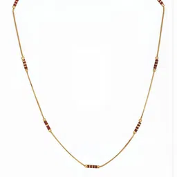 AanyaCentric Red Brass Gold-Plated Chain-picture-5