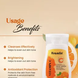 Kremlin Set Of 2 Vitamin C Intensely Hydrates Face Wash - 110 ml Each image 2