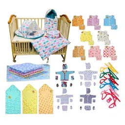 Fareto Infant 56-Pcs Pure Cotton Baby Apparel Gift Set-image-7