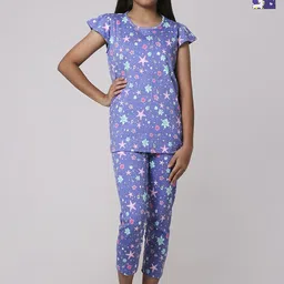 TotzTouch Girls Printed Night suit-23