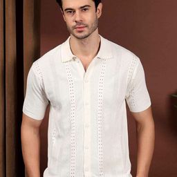 KVETOO Men Comfort Opaque Casual Shirt-image-19