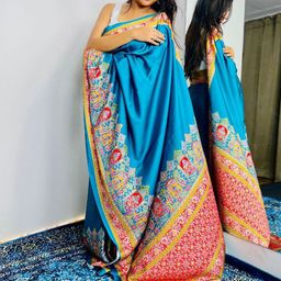 ASISA Ethnic Motifs Satin Saree-image-79