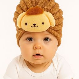 The Little Lookers Kids Warm & Breathable Soft Wool Knitted Turban Cap-image-91