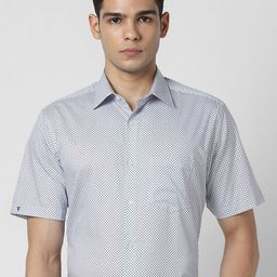 Van Heusen Men Micro Checks Formal Shirt-image-83
