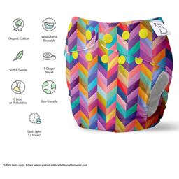 SuperBottoms Freesize UNO Reusable cloth diaper  - Color Pop image 3
