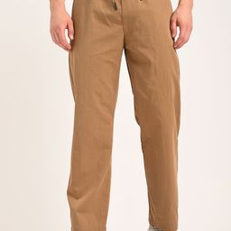 Blu MNKY Men Smart Loose Fit Trousers-image-81