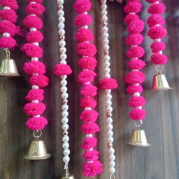 Sellplus Pink Set Of 2 Shubh Labh Toran image 2