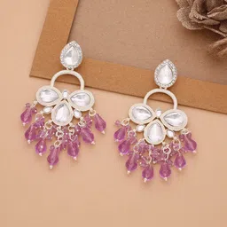 Anouk Diamond Shaped Jhumkas Earrings-image-33