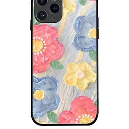 QRIOH Floral Printed iPhone 11 Pro Back Case Mobile Accessories-image-58