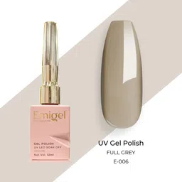 Emigel PROFESSIONAL Uv Led Soak Off Gel Polish- 12 ml- Full Grey - E006-47