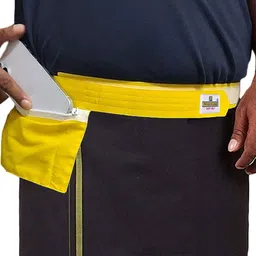 PRAKASAM COTTON Men Set Of 3 Cotton Canvas Dhoti Belts-picture-28