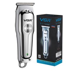 VGR V-071 Professional Hair Clipper With 3 Guide Combs & 120 min Runtime - Silver-50