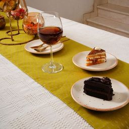 Ratan Cart Olive-Green Printed Table Runner image 2
