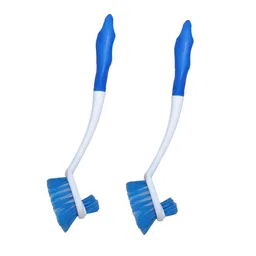ARPANA BRIGHT White & Blue 2 Pieces Brush Bathroom Accessories-47
