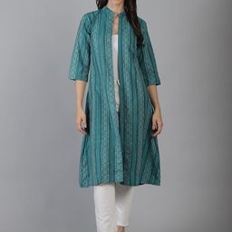 CORSICA Women Printed Longline Shrug-51