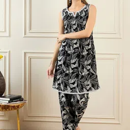 Indo Era Printed Pure Cotton Tunic With Trouser Co-Ords-picture-17