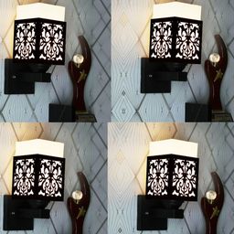 Gojeeva Brown Wood Square Wall Lamps-picture-40