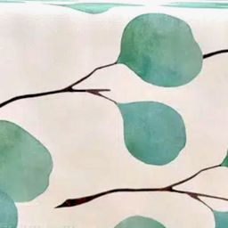 LUSHLYF White Floral Cotton 4-Seater Eucalyptus Serenity Tablecloth-56