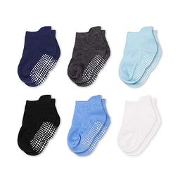 AHC Baby Boys Pack Of 6 Pure Cotton Ankle-Length Socks-33