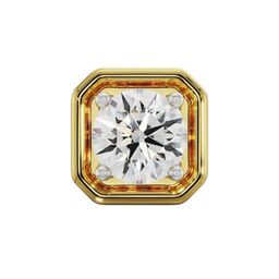 Emori Men 18KT Gold Princess Cut 0.25 CT Lab Diamond Stud Earring-image-58