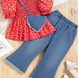 LULU & SKY Girls Printed Top with Trousers-picture-25