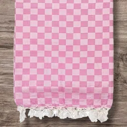 VANISHREE WORLD Pink & White Checked Mild Winter 210 GSM Single Bed Comforter-image-62