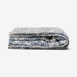 Amaara Home Blue Printed Pure Cotton Tropical Silhouette Double King Bed Cover-image-18