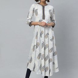 IKRASS Women Tribal Printed Sequinned Anarkali Kurta-image-60