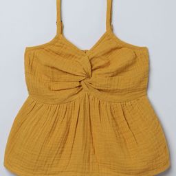 taffykids Girls Cotton Twist Detail Peplum Top-8