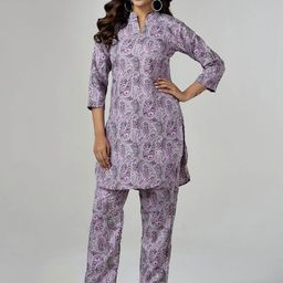 Anouk Rustic Women Ethnic Motifs Printed Regular Kurta with Trousers-image-14