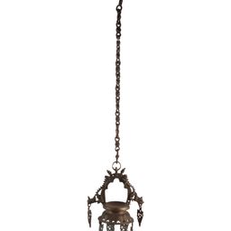 Indianshelf Textured Brass Hanging Pooja Diya-image-40