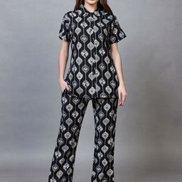 CLINT Printed Shirt With Trouser Co-Ords-image-44