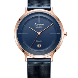 Alexandre Christie Men Dial & Stainless Steel Straps Analogue Watch 8627MDBURBU-image-29