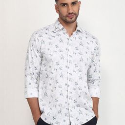 Park Avenue Men Slim Fit Floral Printed Casual Shirt-picture-36