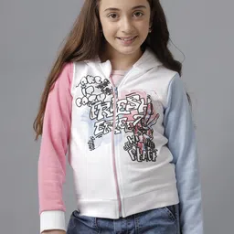 UNDER FOURTEEN ONLY Girls Printed Hooded Sweatshirt-image-39
