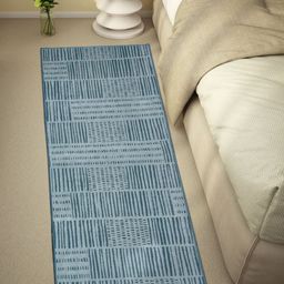Welspun Grey Textured 400 GSM Anti Skid Floor Runner-21