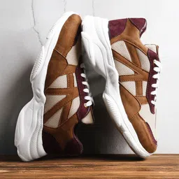 Woakers Men Colourblocked Leather Sneakers-image-36